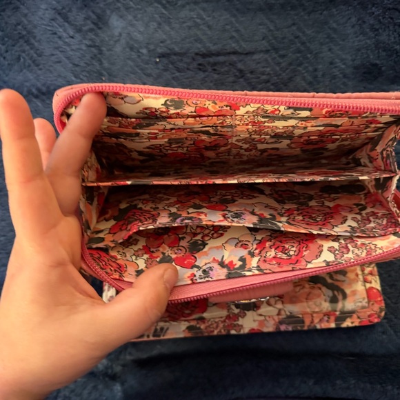 Vera Bradley Quilted Wallet in Vibrant Orange - Picture 3 of 5